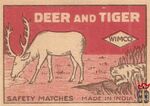 Deer and Tiger Wimko safety matches made in India
