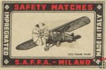 S.A.F.F.A. - Milano reg. trade mark safety match impregnated made in I