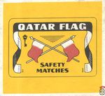 Qatar flag safety match