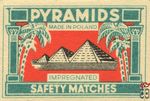 Pyramids made in Poland impregnated safety matches