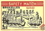 Suisse Bruxelles 1958 safety match