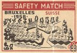 Suisse Bruxelles 1958 safety match