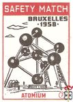 Atomium Bruxelles 1958 safety match