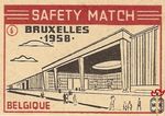 Belgique Bruxelles 1958 safety match