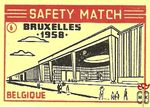 Belgique Bruxelles 1958 safety match