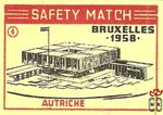 Autriche Bruxelles 1958 safety match