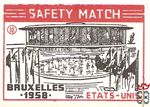 Etats-unis Bruxelles 1958 safety match