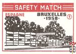 Espagne Bruxelles 1958 safety match