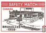 Canada Bruxelles 1958 safety match