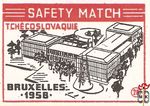 Tchecoslovaquie Bruxelles 1958 safety match