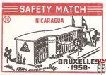 Nicaragua Bruxelles 1958 safety match