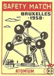 Atomium Bruxelles 1958 safety match