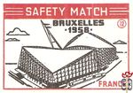 France Bruxelles 1958 safety match