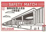 Belgique Bruxelles 1958 safety match