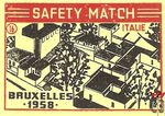 Italie Bruxelles 1958 safety match