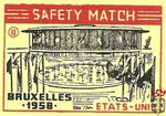 Etats-unis Bruxelles 1958 safety match