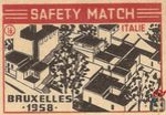 Italie Bruxelles 1958 safety match