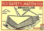 France Bruxelles 1958 safety match