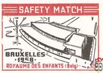 Royaume des enfants (Belg.) Bruxelles 1958 safety match