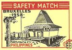 Philippines Bruxelles 1958 safety match