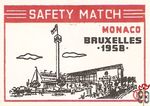 Monaco Bruxelles 1958 safety match