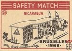 Nicaragua Bruxelles 1958 safety match