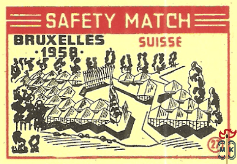 Suisse Bruxelles 1958 safety match