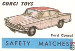 Ford Consul Corgi Toys safety matches